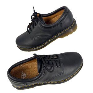 Dr. Martens Mens 8053 Black Nappa Leather Casual Oxford Shoes Size EU 45, US 11,